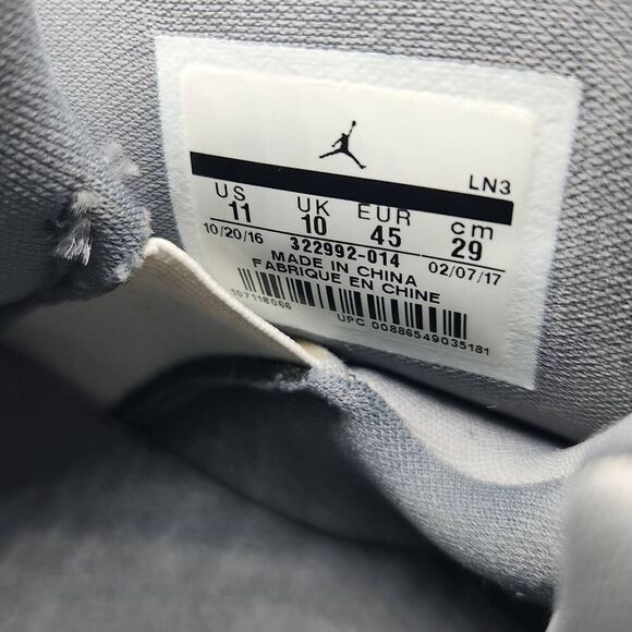 Men’s Air Jordan 6 Rings Size 11 Silver Cool Grey White Jordan 322992-014 Xi main image 8